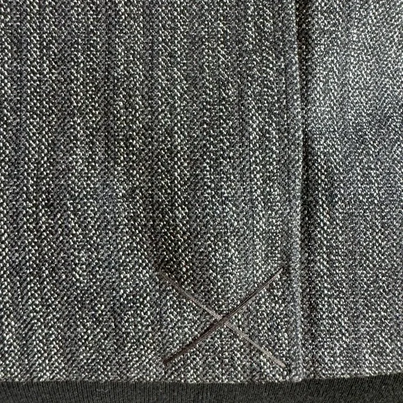 Caslon Striped Gray Pencil Skirt with Pink Lining Size 10 - Picture 9 of 10